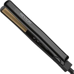 Revlon perfect heat ceramic straightener 1 inch Black & Gold